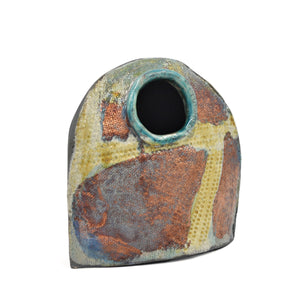 BOUTEILLE/VASE RAKU