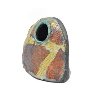 BOUTEILLE/VASE RAKU
