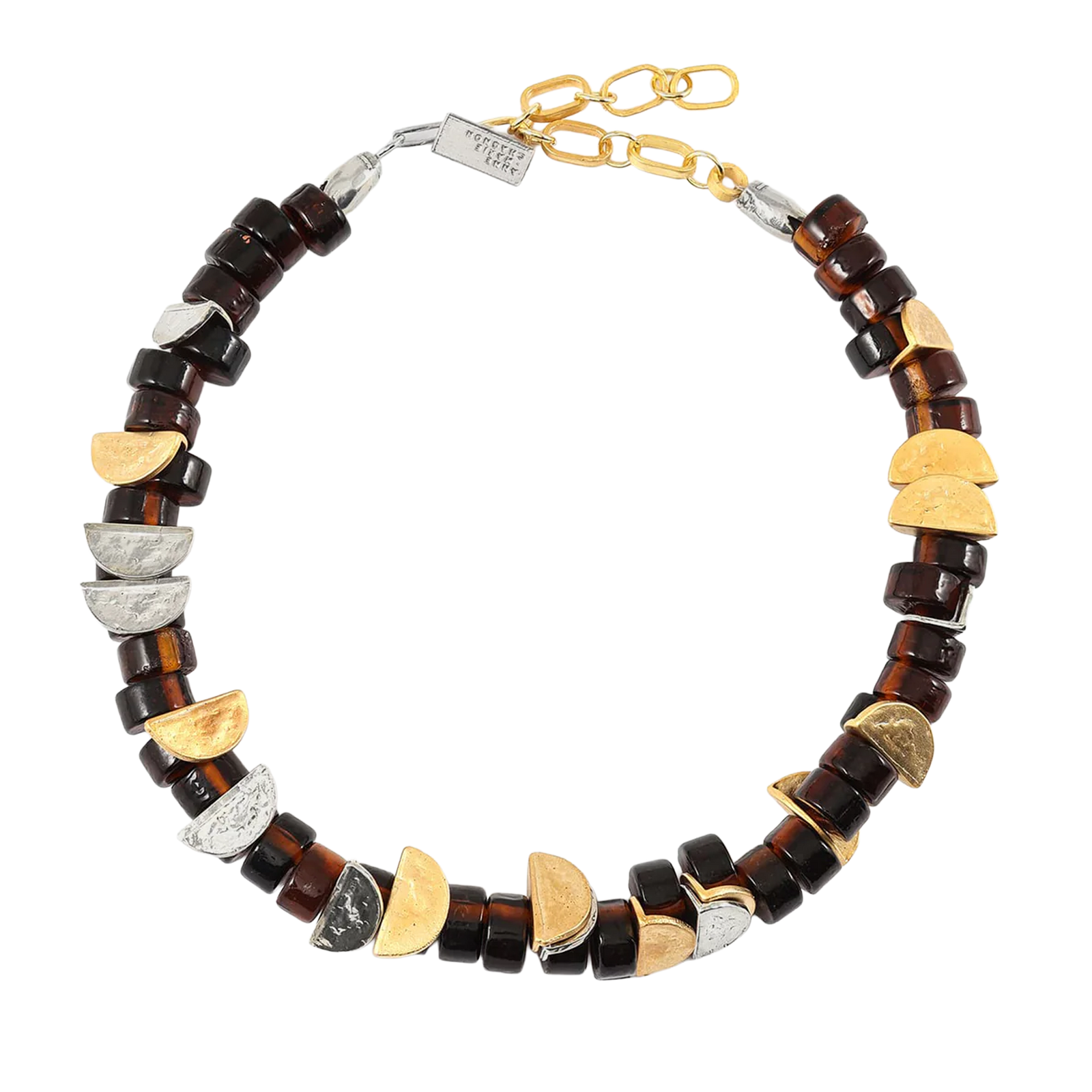 Collier Vela deux tons