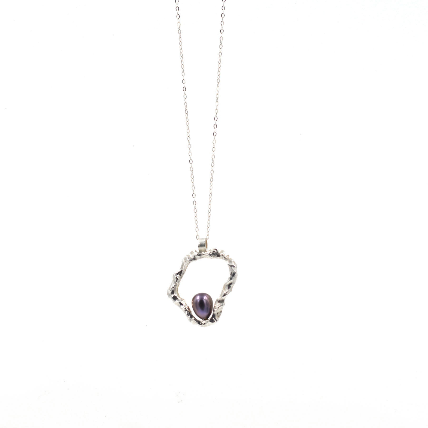 PENDENTIF TRÉSOR PERLE FONCÉE