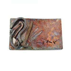 PLAQUE 'CHUTE LIBRE' RAKU
