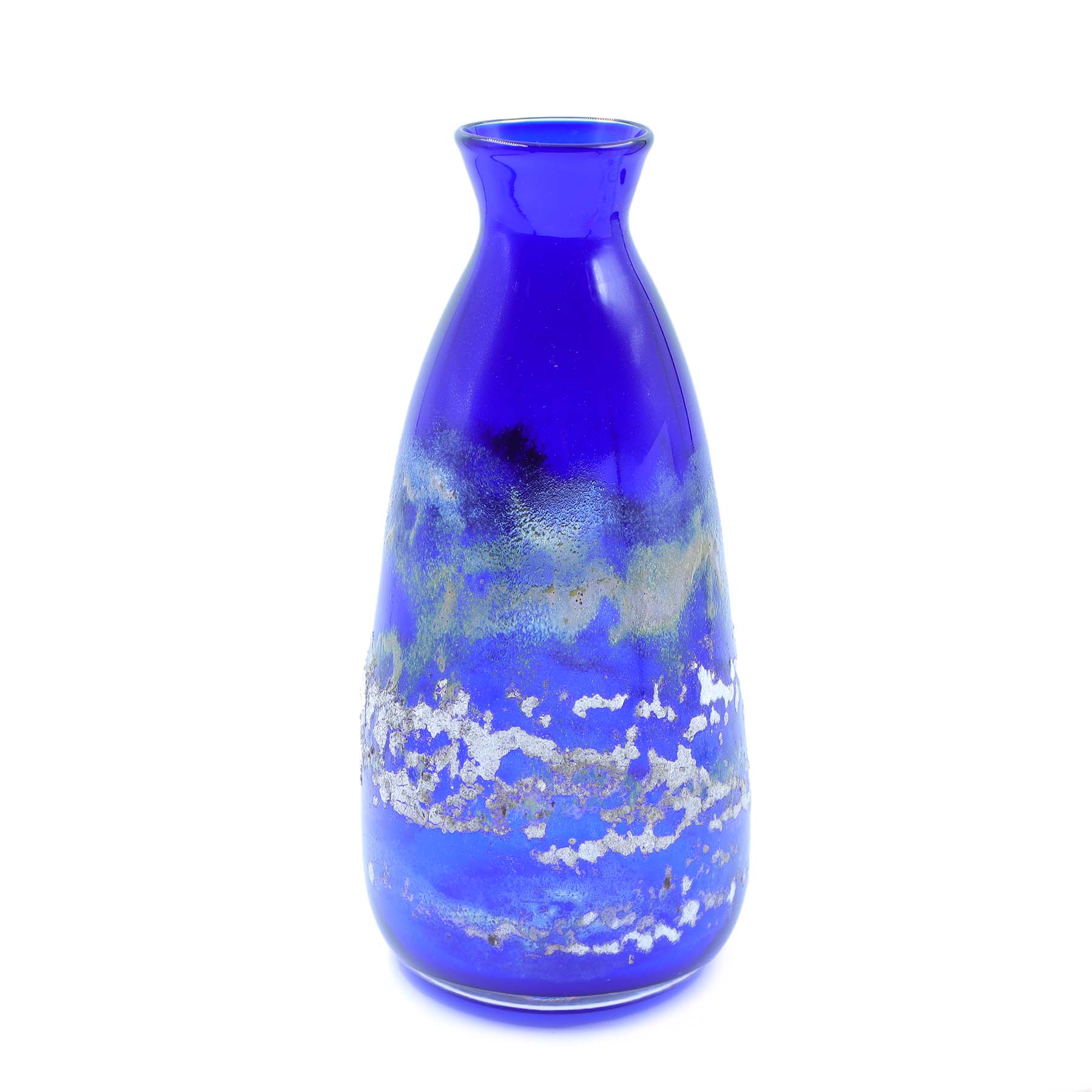 VASE EN VERRE BLEU