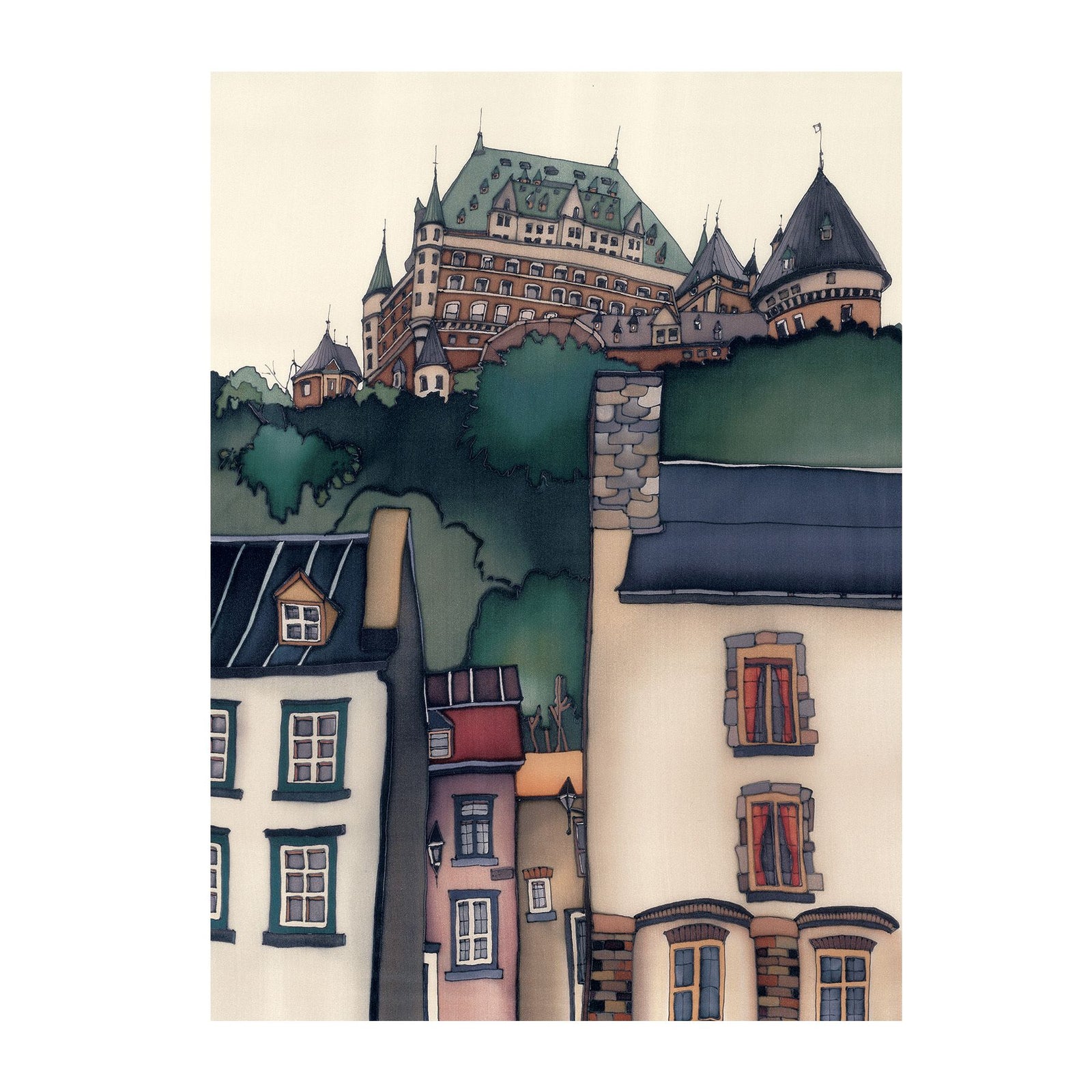 Giclée sur l'acrylique - Château Frontenac