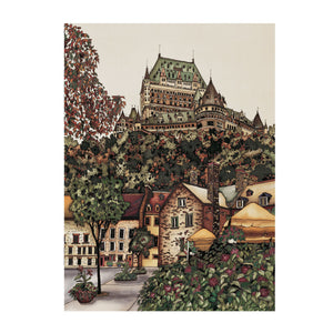 GICLÉE SUR L'ACRYLIQUE - CHÂTEAU FRONTENAC EN AUTOMNE