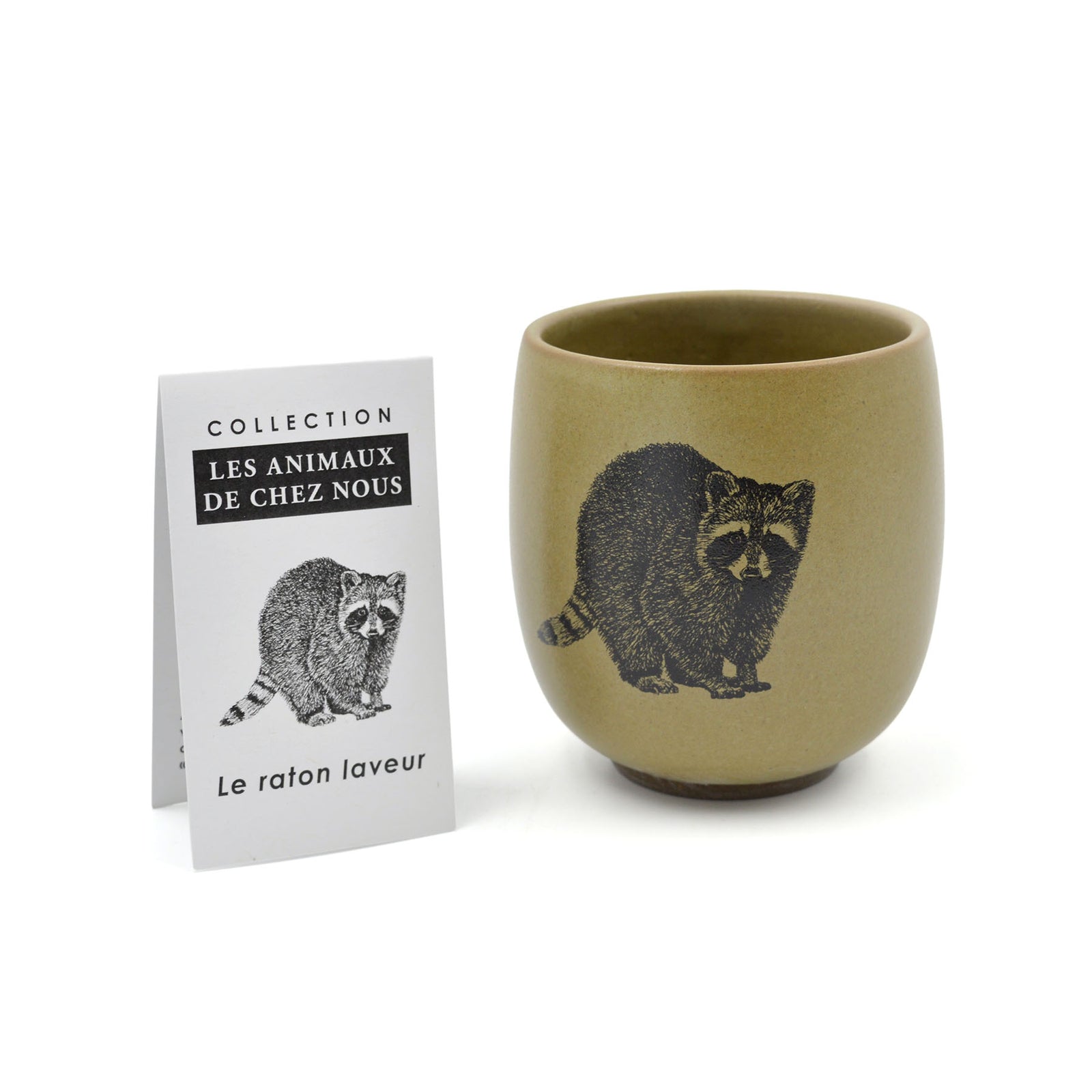 Gobelet en porcelaine - Raton-laveur