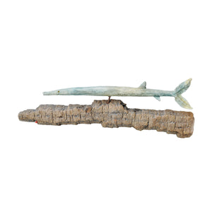 sculpture murale poisson en porcelaine 