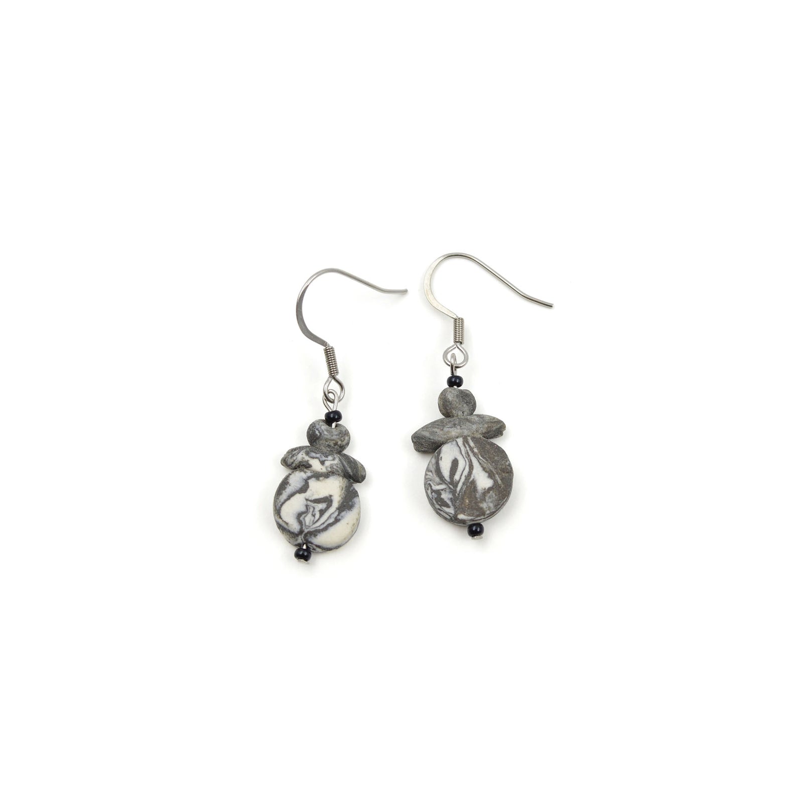 Boucles d'oreilles en porcelaine
