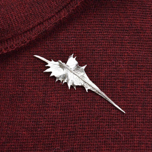 Broche Chardon blanc