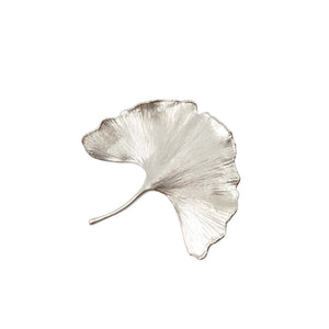 Broche en argent Ginkgo