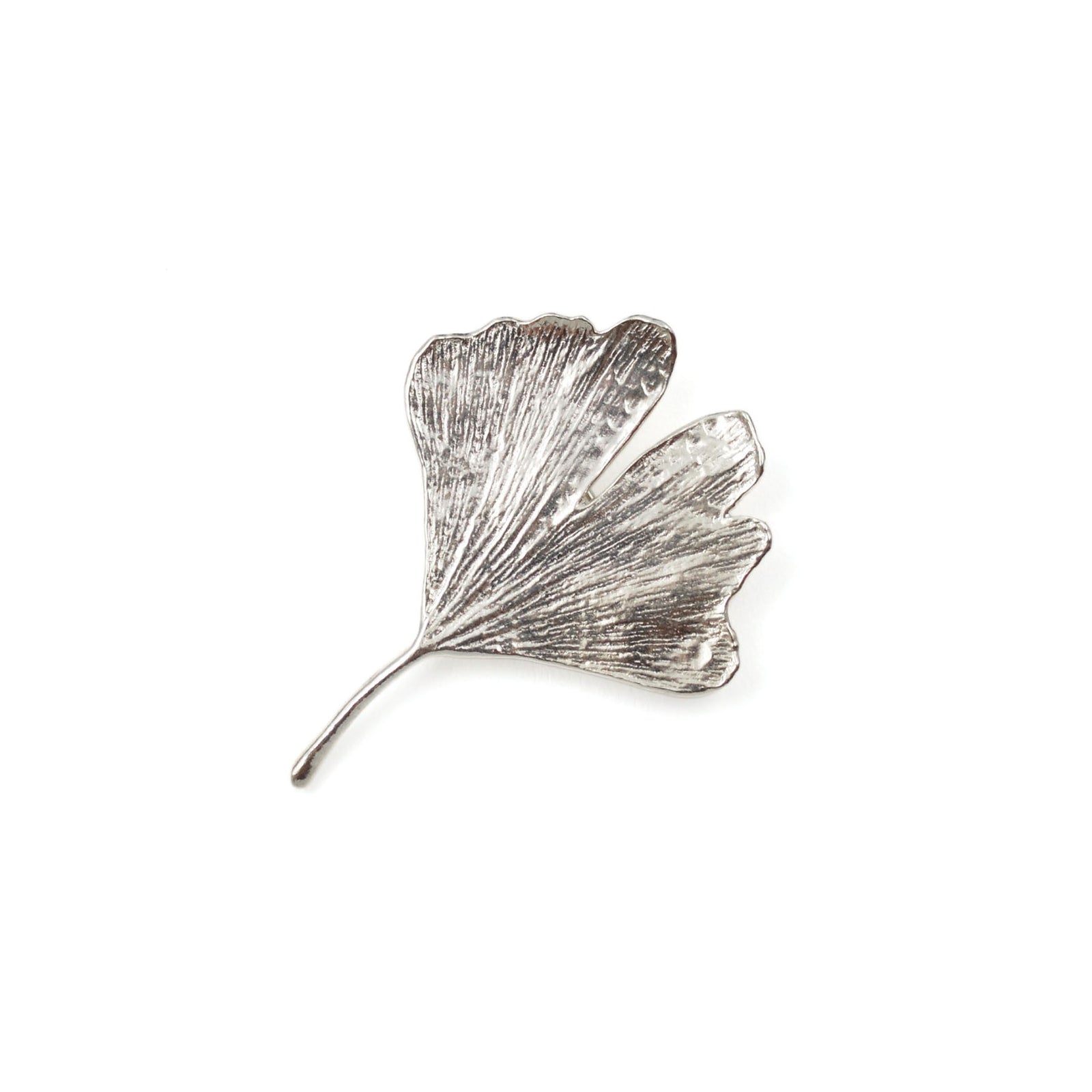 Broche en argent Ginkgo
