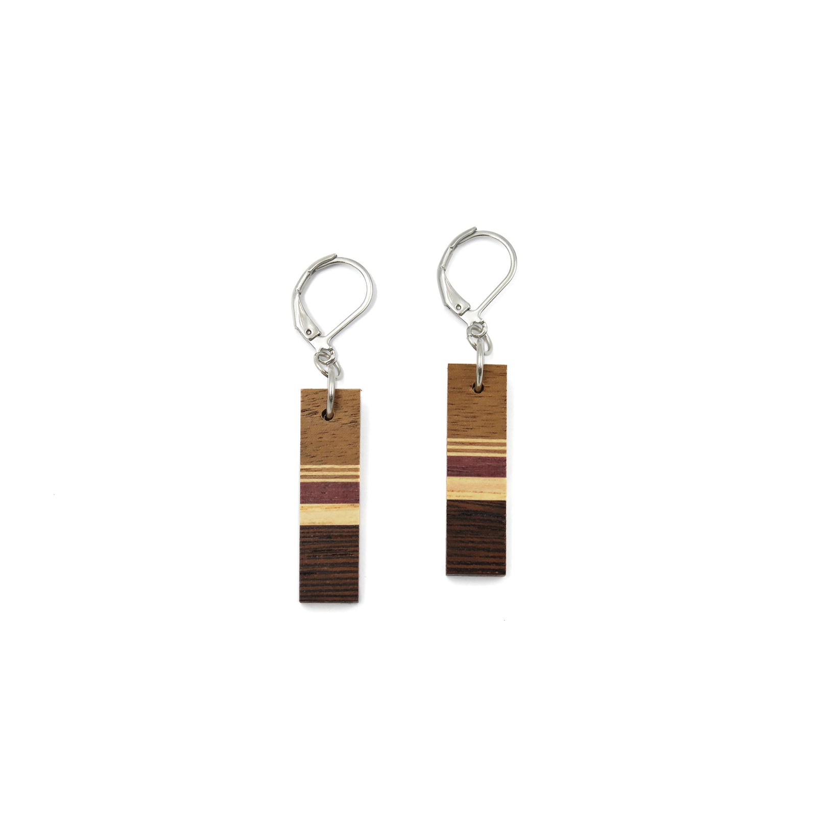 Boucles d'oreilles en bois
