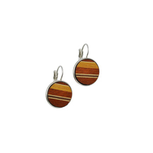 Boucles d'oreilles en bois - boutons