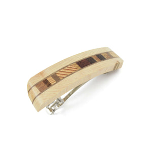Barrette en bois mosaïque