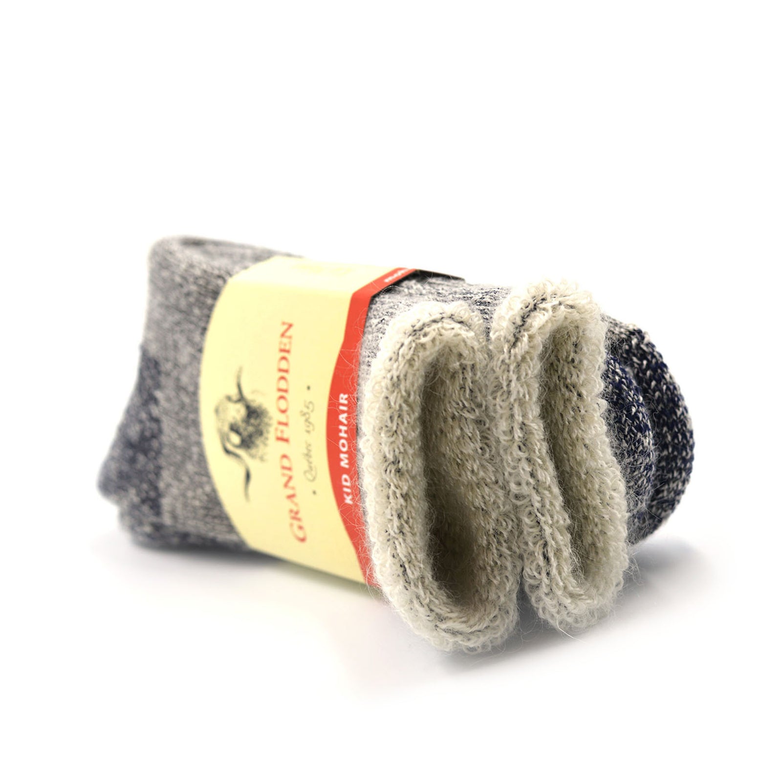 Bas thermaux en mohair bleu