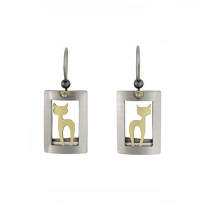 BOUCLES D'OREILLES CHAT