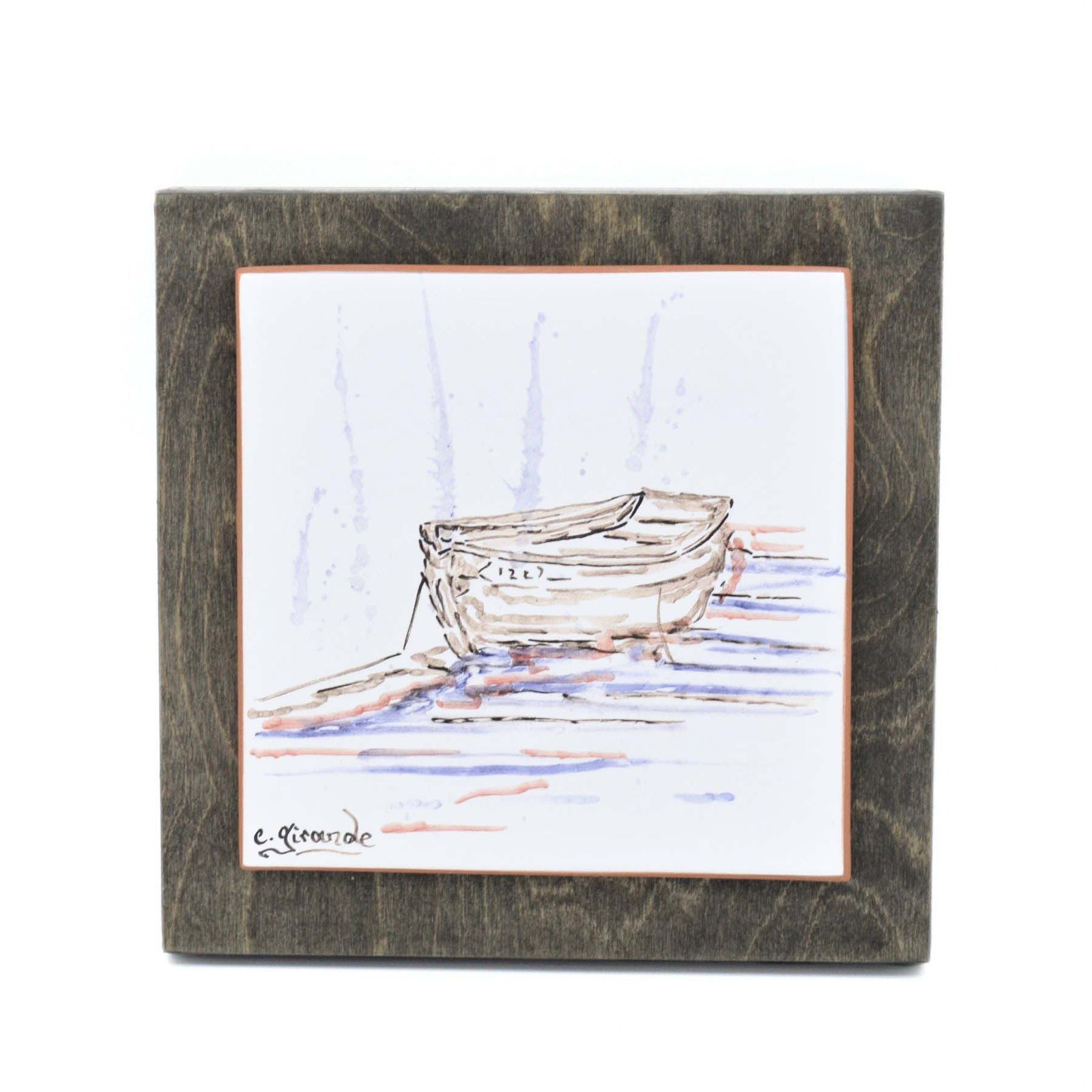 Tableau en céramique Bateau
