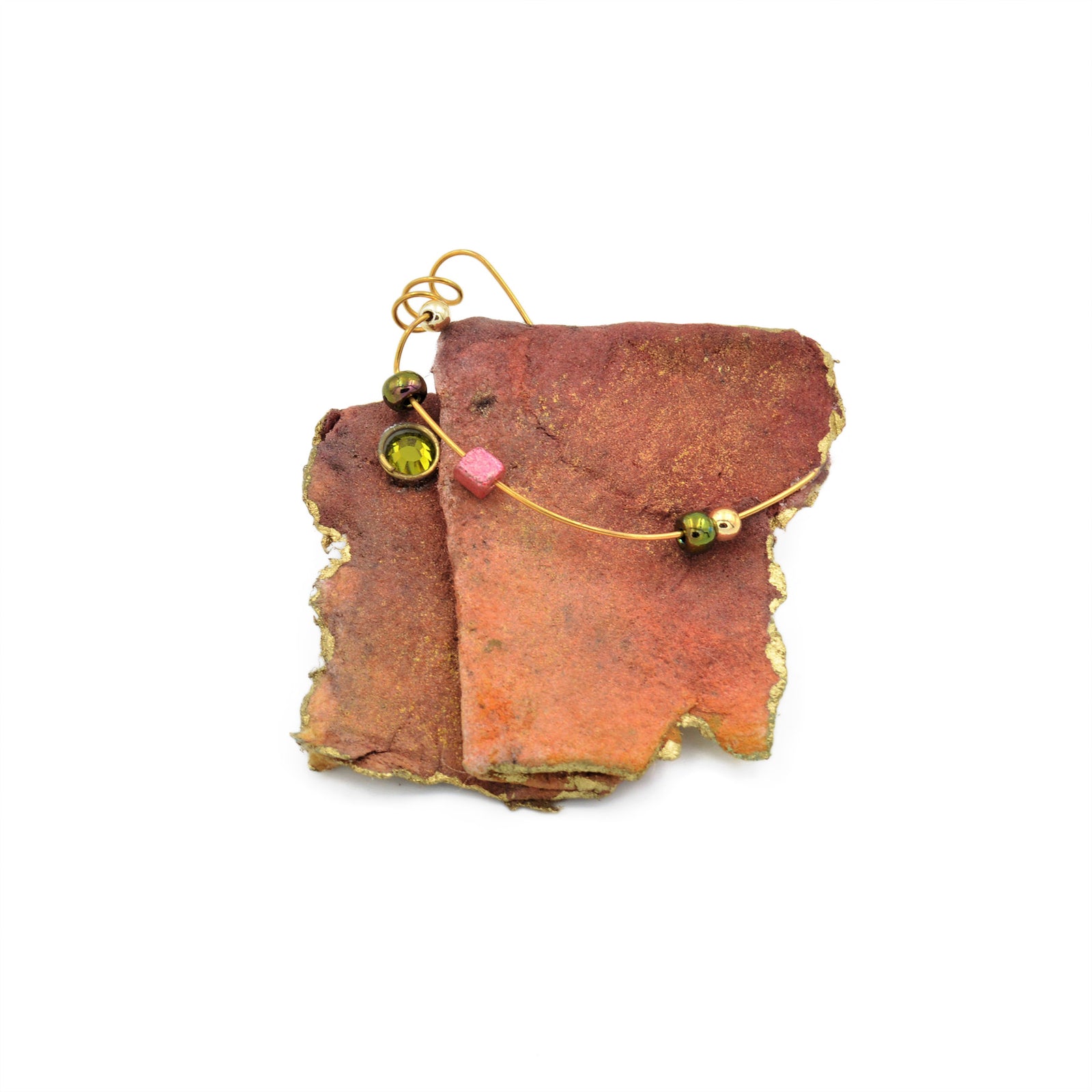 Broche en fibre de coton