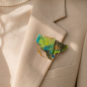 Broche en fibre de coton