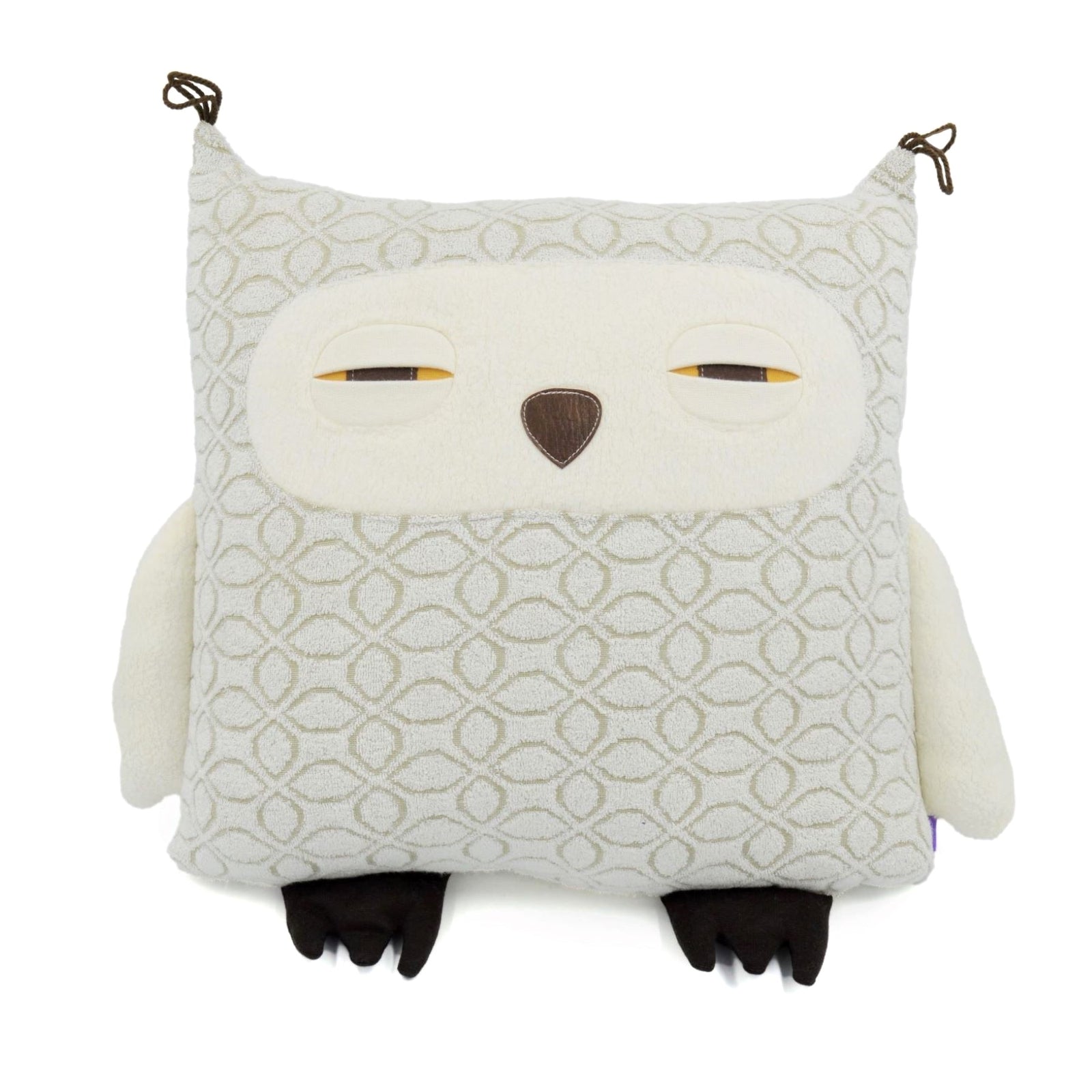 Coussin peluche hibou
