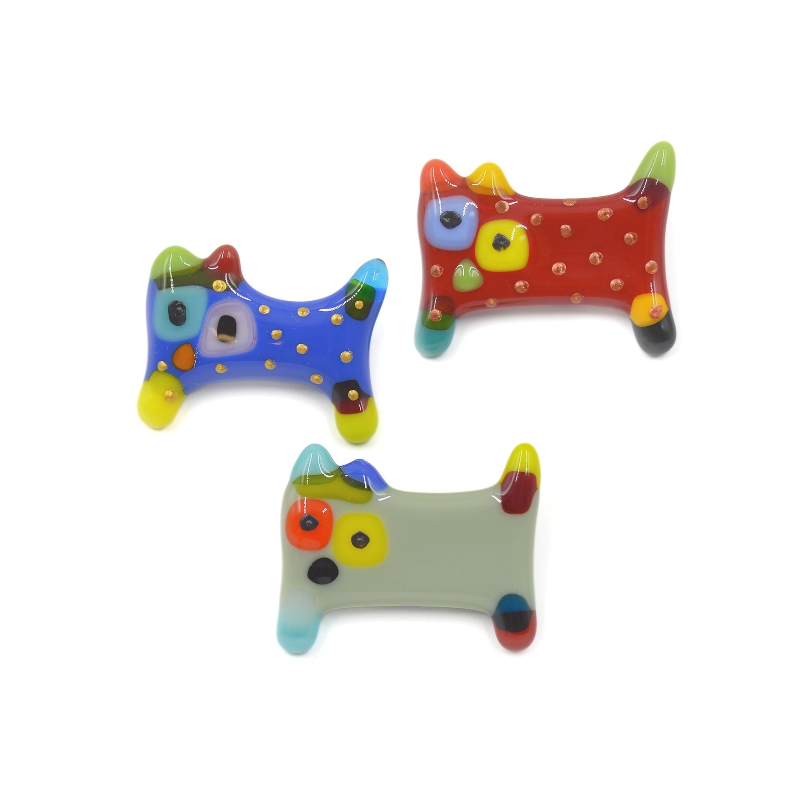 Broche en verre fusionné