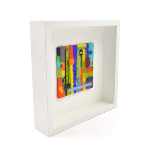 Oeuvre en verre encadrée