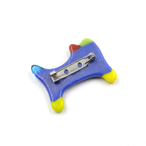 Broche en verre fusionné