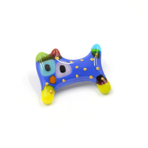 Broche en verre fusionné