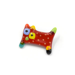 Broche en verre fusionné