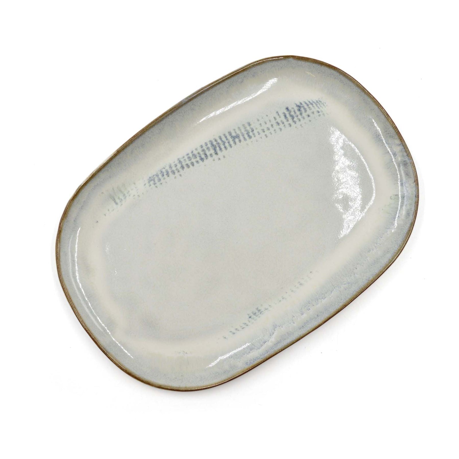 Plat ovale collection Bleue