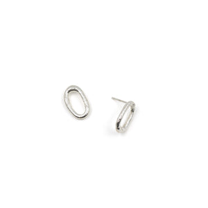 Boucles d'oreilles en argent - Ovales fusionnées