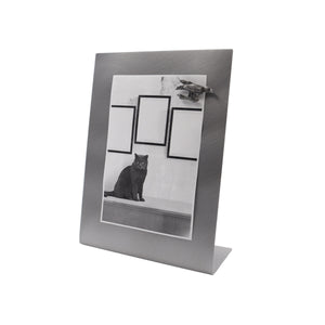 Cadre photo gris en acier