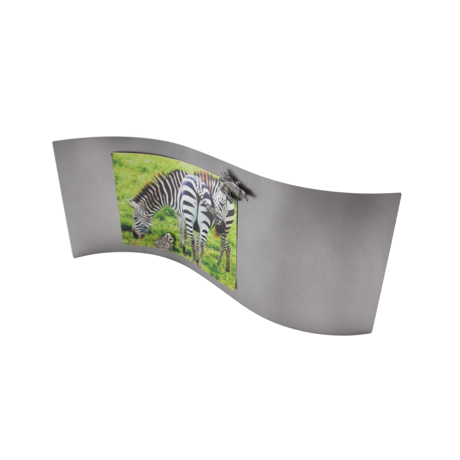 Cadre photo en acier courbé