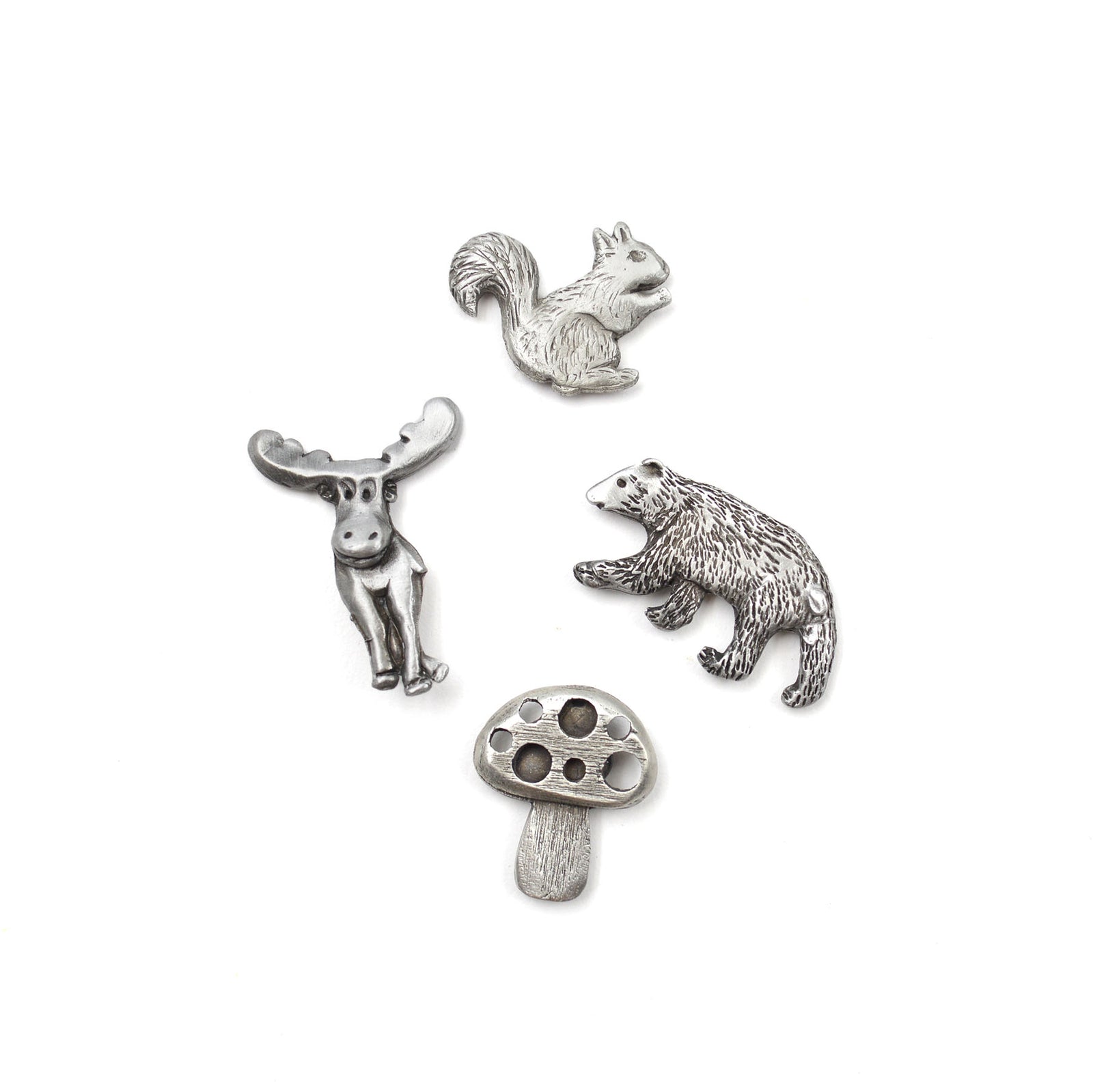 Ensemble de 4 aimants Forêt