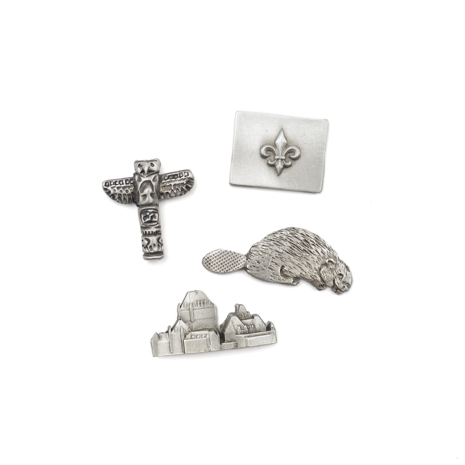 Ensemble de 4 aimants Québec