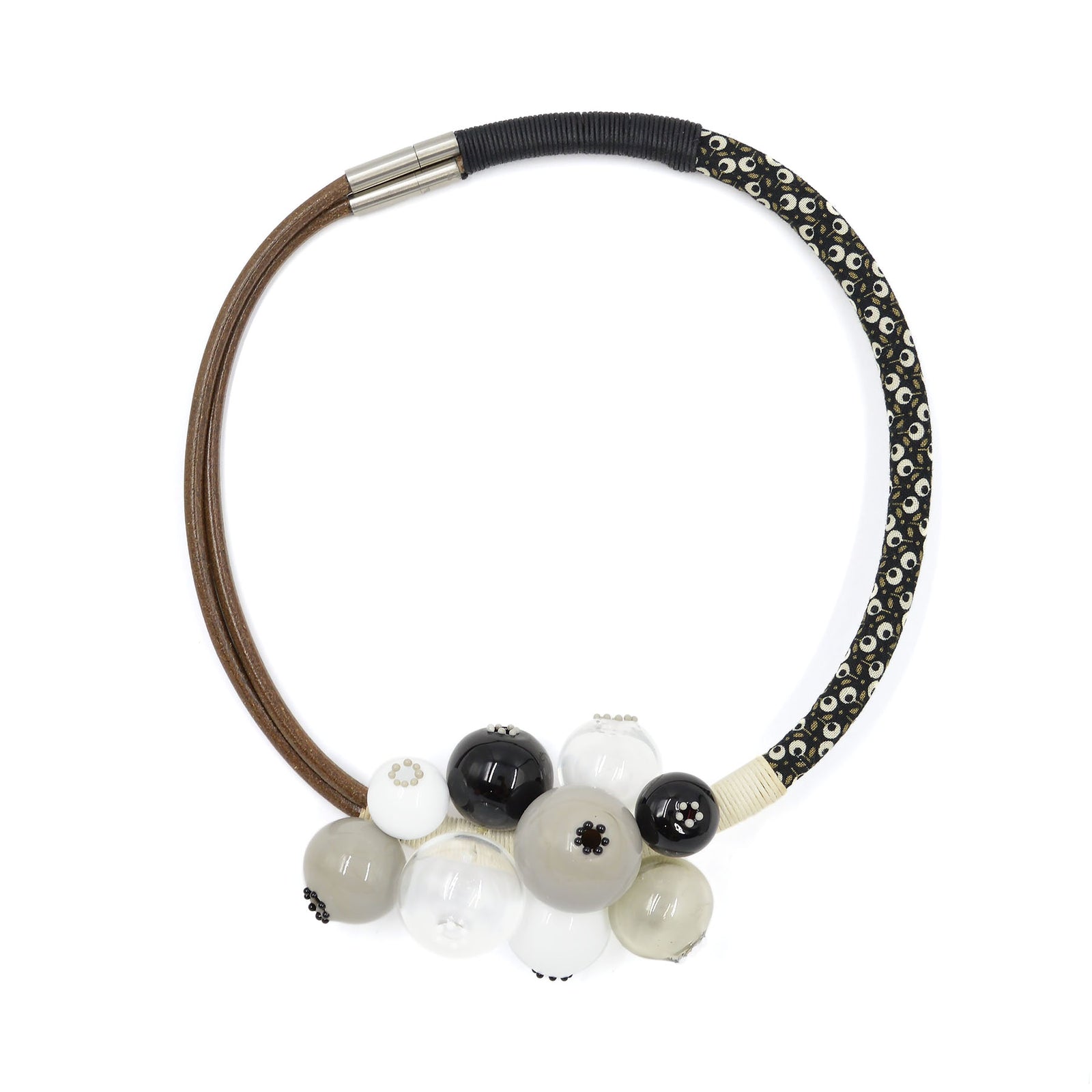 Collier Mum noir&blanc