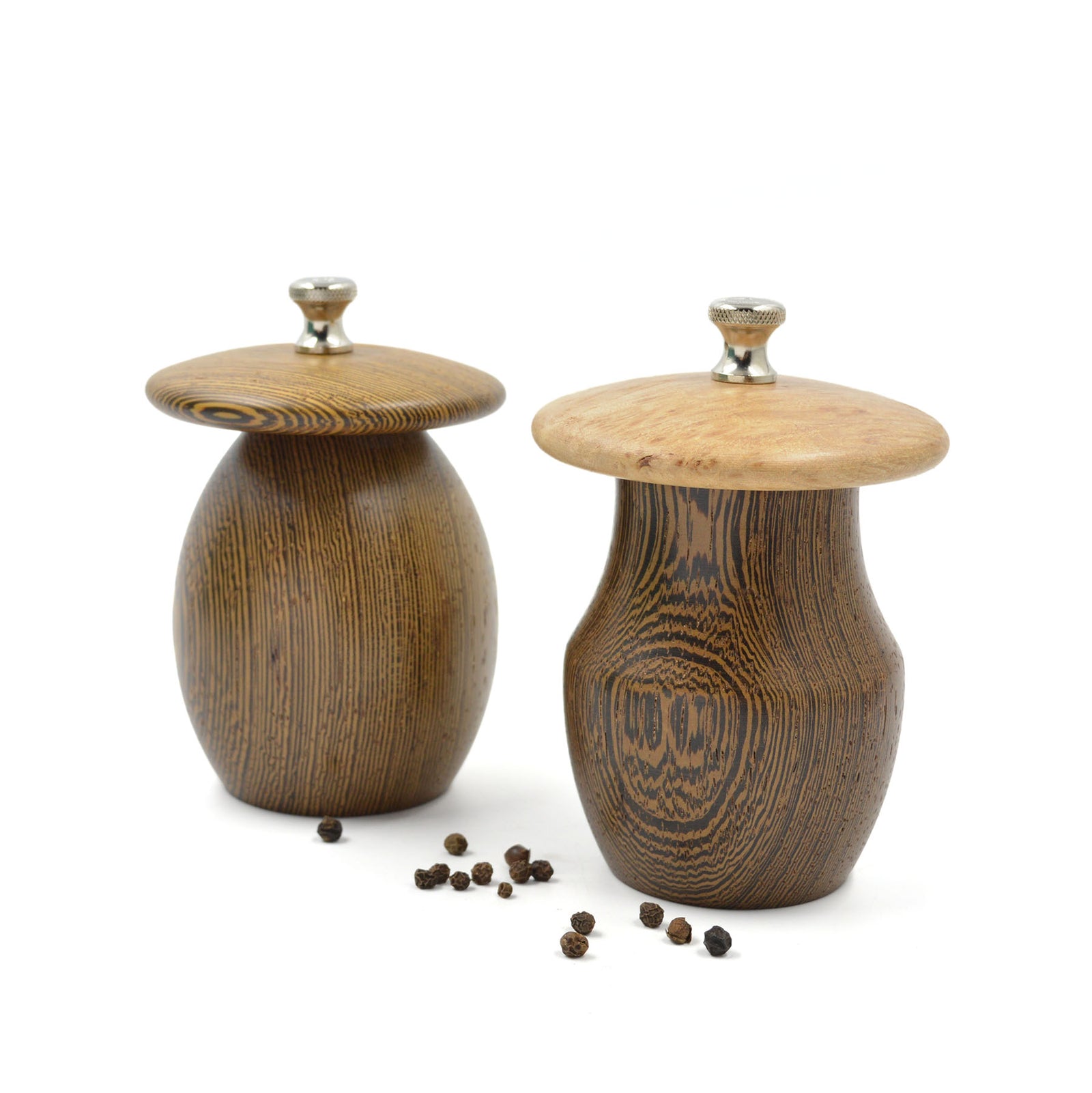 Moulin à sel et moulin à poivre en bois