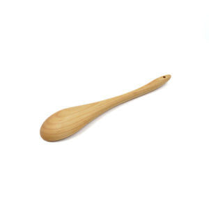 Cuillère en bois vue de dos