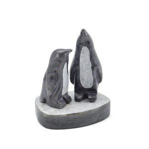 Sculpture en stéatite - Manchots