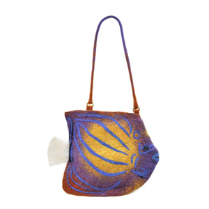 SAC À MAIN FEUTRÉ 'POISSON'