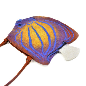 SAC À MAIN FEUTRÉ 'POISSON'