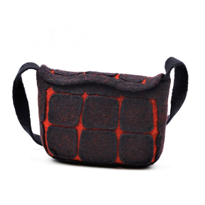 SAC À MAIN NOIR ET ROUGE