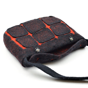 SAC À MAIN NOIR ET ROUGE