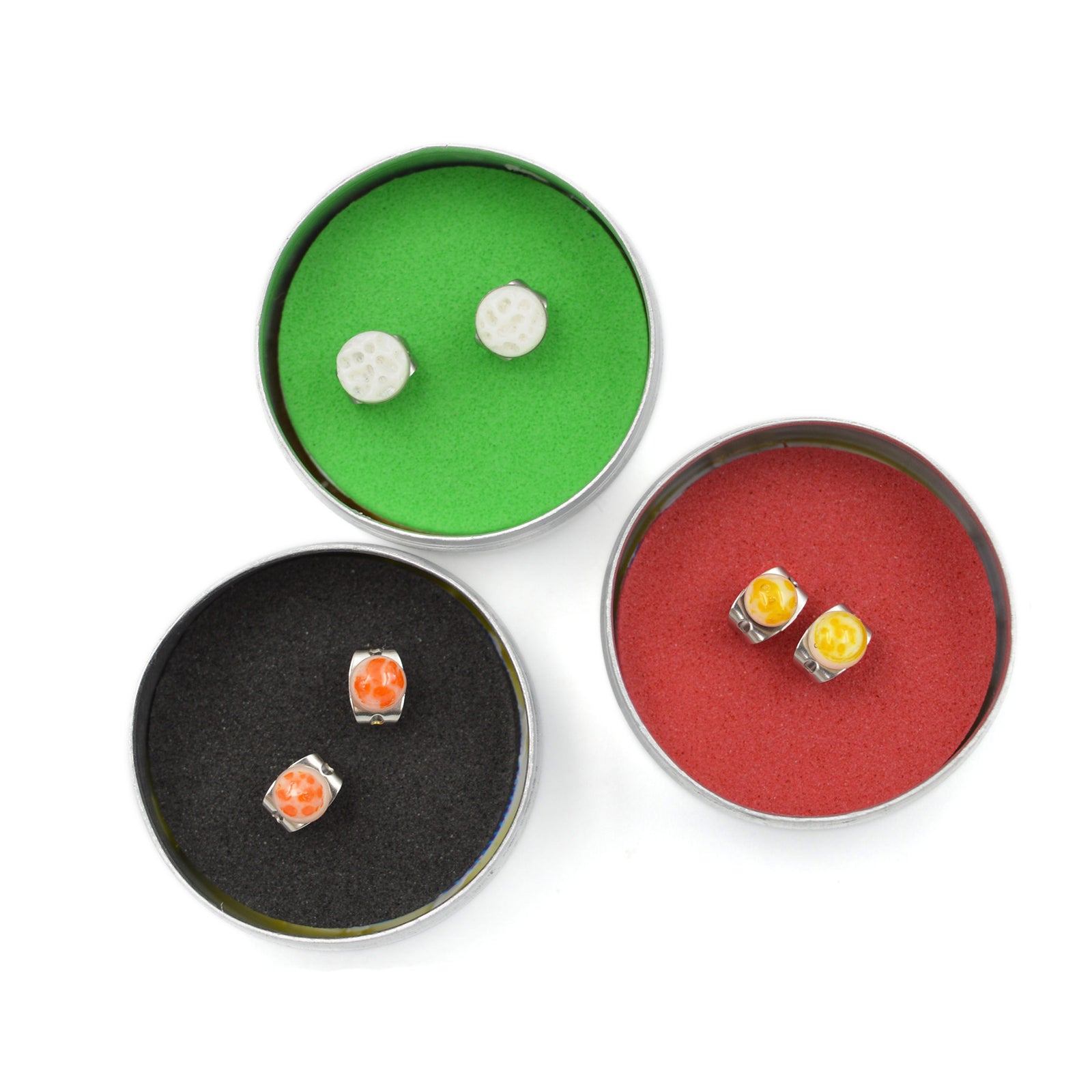 Boucles d'oreilles en ivoire de mer