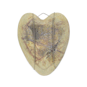 Décoration murale mi-raku - Coeur