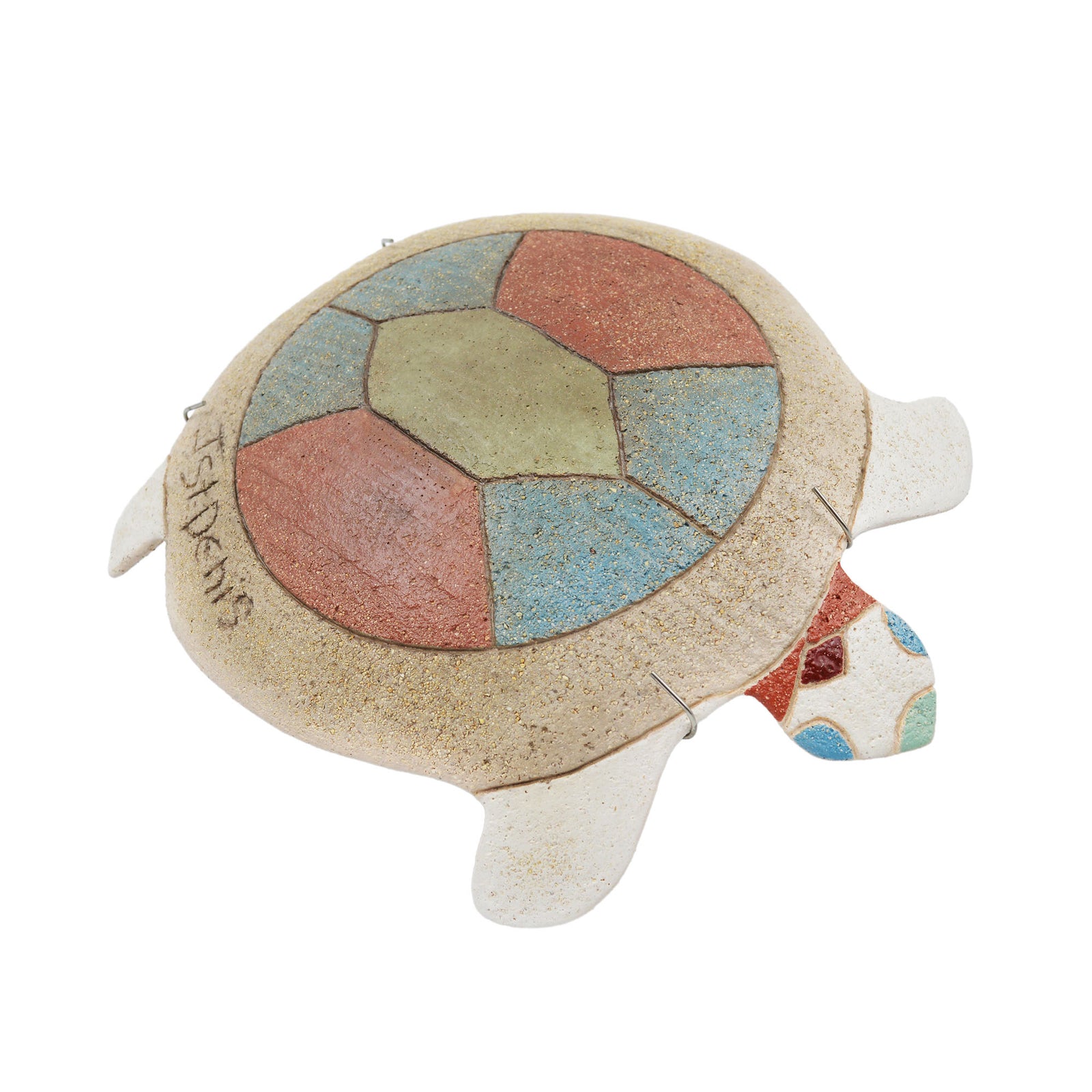 Tortue murale mi-raku