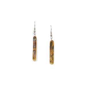 Boucles d'oreilles en ivoire de mammouth