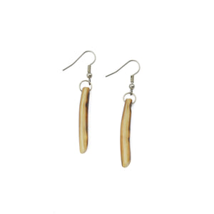 Boucles d'oreilles en ivoire de mammouth