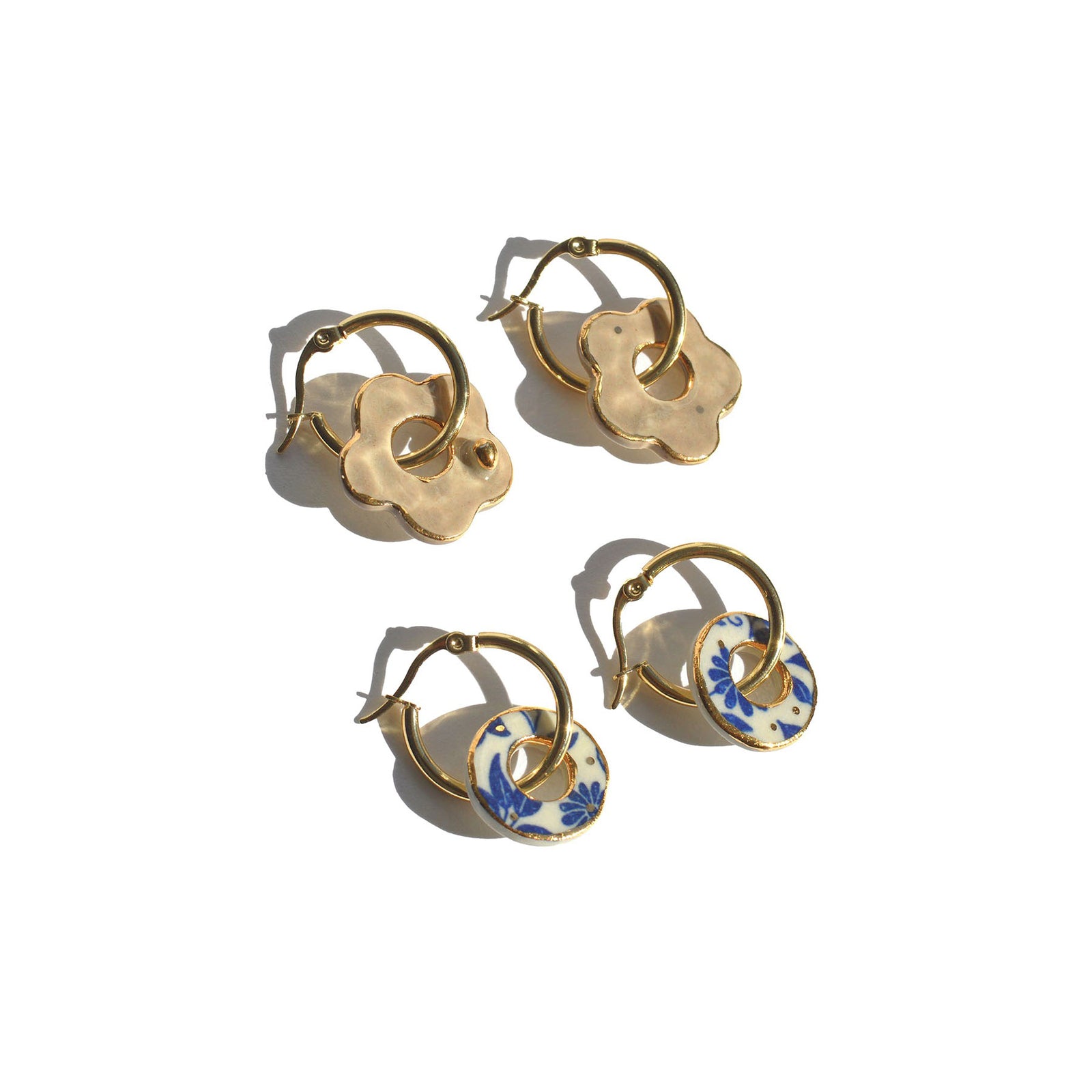 Boucles d’oreilles en porcelaine – créole
