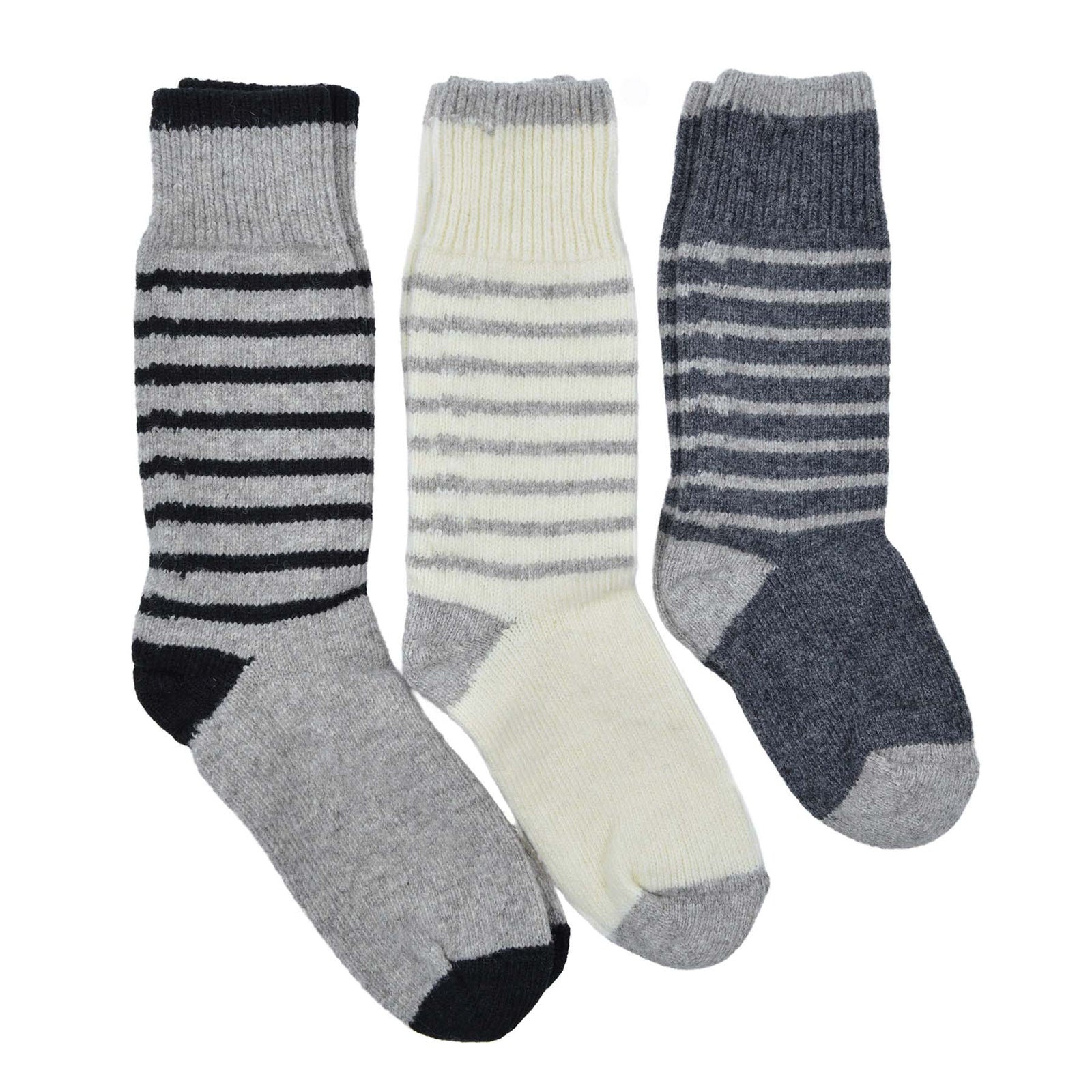 Bas longs en laine de mouton