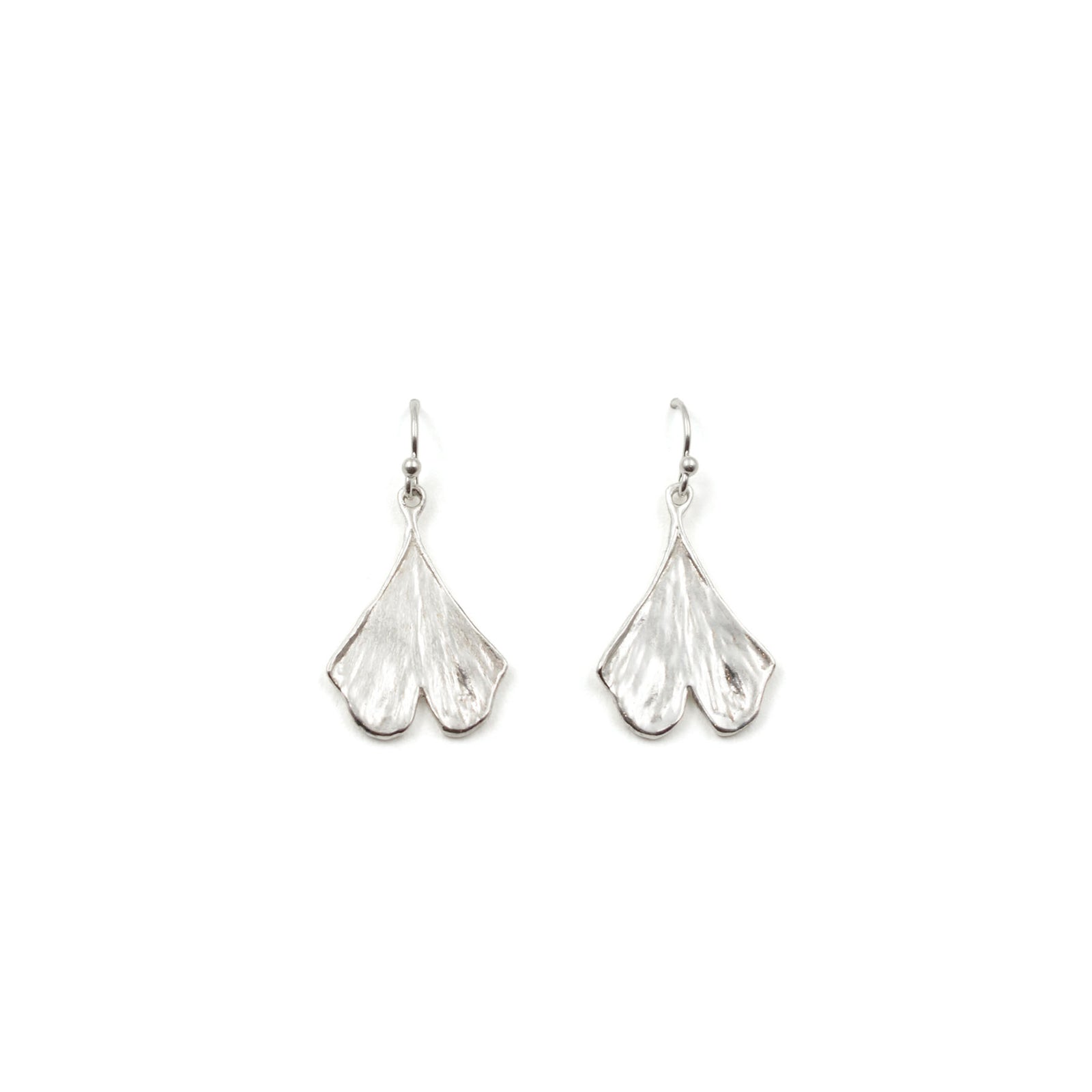 Boucles d'oreilles en argent Ginkgo